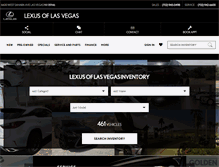 Tablet Screenshot of lexusoflasvegas.com